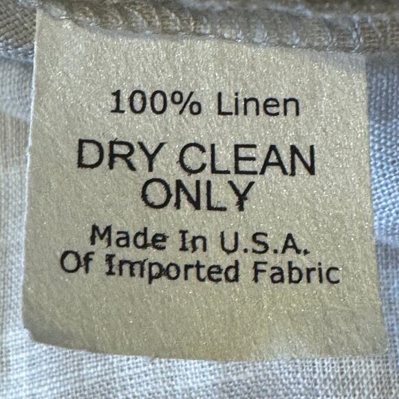 Sara Campbell Made in the USA Size XS 100% Linen Gingham Ruffle Blouse - Picture 8 of 8